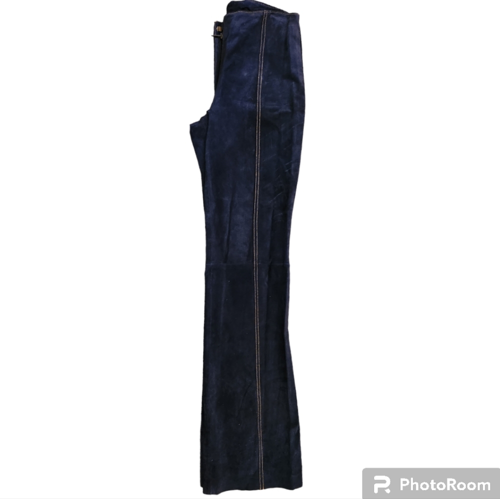 Navy Suede Legging